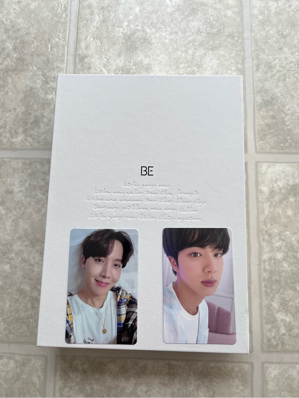 BTS Be Album Deluxe Edition Photocards CD Photo Books Jin Jhope